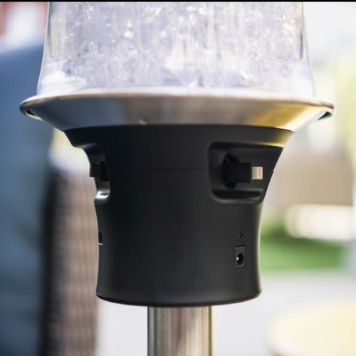 Set of 5 Resort Chargers, Ice Buckets and Table Stands