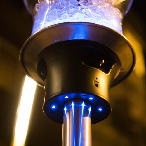 Set of 5 Resort Chargers, Ice Buckets and Table Stands