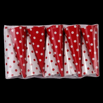 Pack of 10 Posh Poppers - Red and White